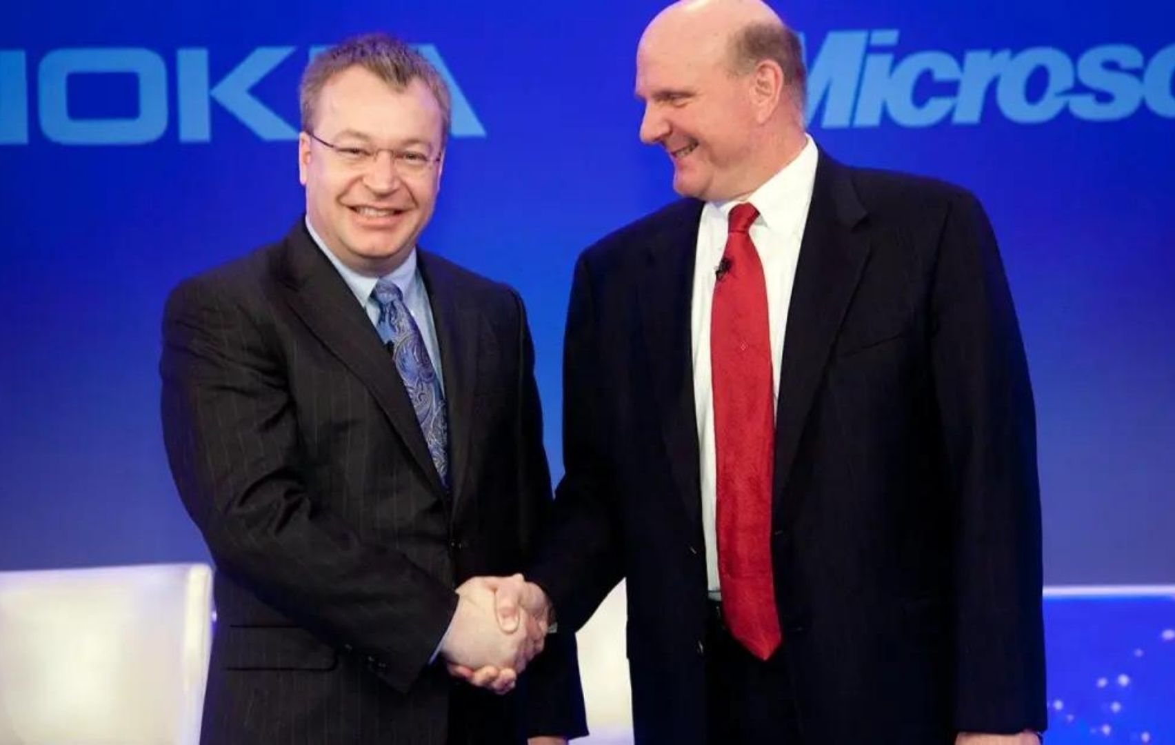 Stephen Elop and Steve Ballmer