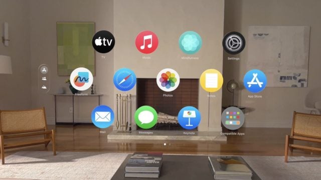 Applications that can be used on Apple Vision Pro.