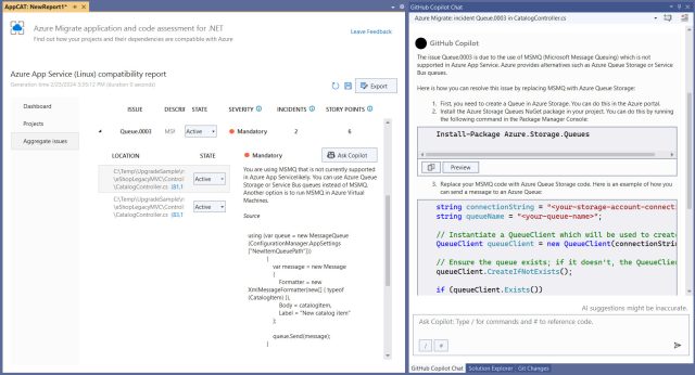 Microsoft Adds GitHub Copilot Chat to Azure Migrate Tool in Visual Studio