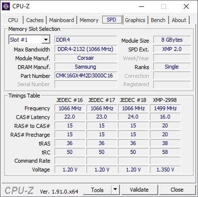 CPU-Z SPD