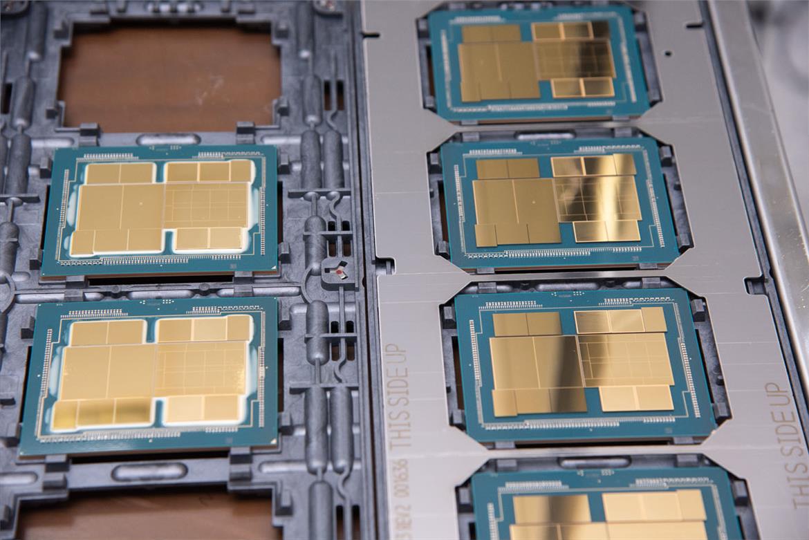 Processors with (left) and without (right) epoxy underfill.